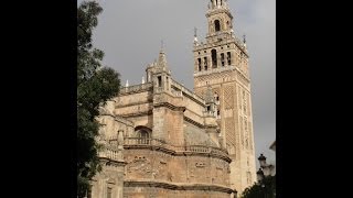 The GiraldaMedieval Islamic MinaretBell Tower of Seville Cathedral Spain [upl. by Eetsirhc451]