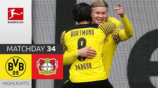 Borussia Dortmund  Bayer 04 Leverkusen  31  Highlights  Matchday 34 – Bundesliga 202021 [upl. by Atnamas]