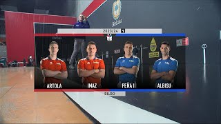 PILOTA 20240225 Binakako txapelketa Artola Imaz  Peña II  Albisu [upl. by Diet]