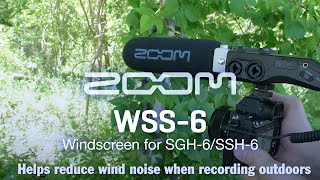 ZOOM WSS6 Windscreen for Shotgun Microphone [upl. by Burt]