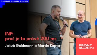 Jakub Goldmann Martin Kopta  INP proč je to právě 200 ms [upl. by Rehpinej]