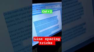 Ms word line spacing tricks shortvideo viral youtubeshorts trending shorts shortfeed ccc [upl. by Atnwahs]