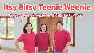 Itsy Bitsy Teenie Wennie  Line Dance wiwikjohan1034miskefindrianipaduli2973All INA [upl. by Leahcimluap]