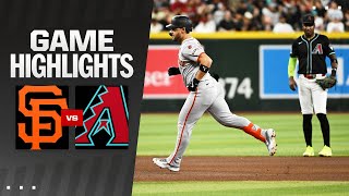 Giants vs Dbacks Game Highlights 92324  MLB Highlights [upl. by Zzabahs328]