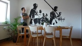 Easy decorative wall painting techniques [upl. by Assirrak599]