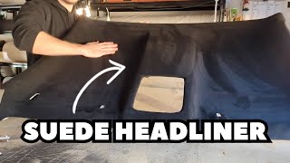 Headliner Repair With Stretch Foam Backed Suede [upl. by Finnigan891]