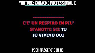 POOH NASCERO CON TE CON CORI BASE KARAOKE BELLISSIMA [upl. by Hyacinthia83]