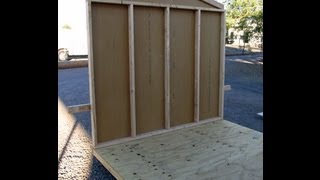 How To Build Gable End Walls With Your Garden Storage Shed Plans Video [upl. by Seiter565]