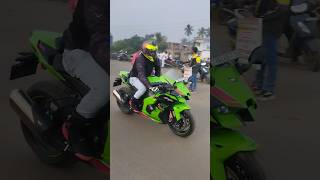 Kawasaki Ninja zx10r one hand drive bike 👍 shorts ytshorts kawasaki zx10r [upl. by Notreve780]