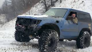 Offroad Nissan Patrol Y61 overturned  Short base versus Long [upl. by Ahsoj260]