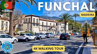 Funchal Madeira 4K  A Walking Tour Through Paradise [upl. by Aiynat]