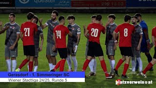 Highlights Gerasdorf  Simmering Wiener Stadtliga 2425 [upl. by Barram]