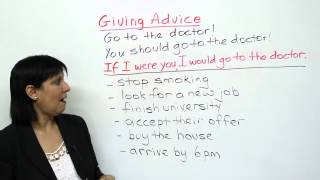 Polite English  How to give advice [upl. by Robert]