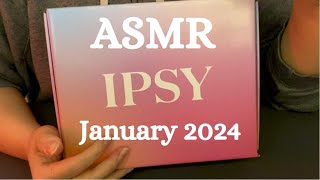 ASMR  Boxycharm January 2024 Unboxing  Tapping Scratching Whispering [upl. by Fonz490]