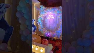 Balloon decoration ideas diy balloon birthday decoration cricket [upl. by Nilkoorb486]