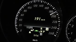 CLS 500 w218 top speed 0257kmh Bundesautobahn [upl. by Noguchi]