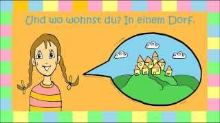 FRAGEN Wie heißt du Wie alt bist du Wo wohnst du [upl. by Annekam276]