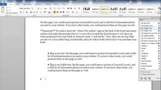 How To Insert Bullets Inside Your Kindle Book [upl. by Pond]