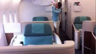 Korean Air A380 First Class Cabin Tour [upl. by Dinny]