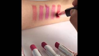 Zuii Organics Sheer Lipsticks Swatches  Softskinse [upl. by Ueik953]