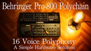 Behringer Pro800 Polychain 16 Voice Polyphony  A Simple Hardware Solution [upl. by Melena]