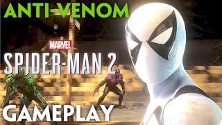 ANTIVenom COMBAT amp FREE ROAM 4K 60FPS Gameplay  Marvel’s SpiderMan 2 PS5 [upl. by Haneehs]