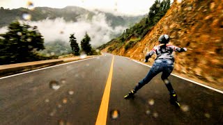 Colombian Downhill Roller Girl Raw Run [upl. by Notsgnik]