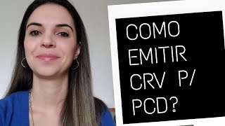 Como emitir CRV veículos zero km PCD totalmente pela internet [upl. by Kleeman]