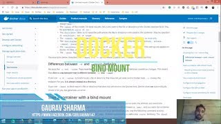 25 Docker in Hindi  Docker Bind mount [upl. by Otsirave]