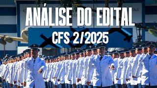 ANÁLISE DO NOVO EDITAL DA EEAR  CFS 22025 [upl. by Oneill99]