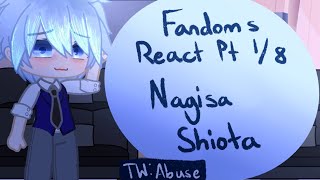 Fandoms React  Pt 18  Nagisa Shiota  Assassination Classroom  ❤️Karma X Nagisa💙 [upl. by Andrey]