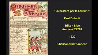 quotEn passant par la Lorraine Avec mes sabotsquot famous French folk song  Chanson traditionnelle clogs [upl. by Adnav]