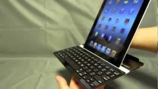 ロジクール：iPad対応カバー型Bluetoothキーボード「Ultrathin Keyboard Cover」 [upl. by Salem]