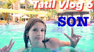 Tatil Vlog 6  SON  Ecrin Su Çoban Antalya 2023 [upl. by Soirtimid]