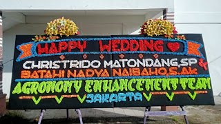 Happy Wedding CHRISTRIDO MATONDANG amp BATAHI NADYA NAIBAHO From AGRONOMY ENHANCEMENT TEAM  JAKARTA [upl. by Colvert]