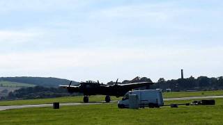 Lancaster Bomber At Leuchars RAF Scotland [upl. by Duggan]