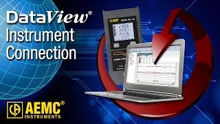 AEMC®  DataView®  Connecting Instruments To Computer Through DataView® [upl. by Aiyot583]