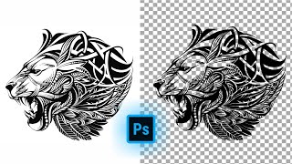 How to remove white background and make it transparent in Photoshop [upl. by Lindsley]