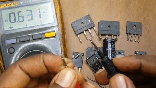 Comment TESTER un PONT DE DIODE avec un Mutimetre Voltmetre FLUKE ELECTRONIQUE Multimeter [upl. by Etnemelc575]