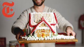 Pastry Chef Decorates a Storebought Gingerbread House Kit  NYT Cooking [upl. by Noelle]