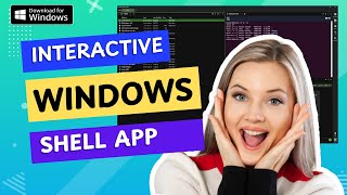 Interactive Shell Windows App  Run Linux commands codes and more in Windows InteractiveShell [upl. by Amoritta]