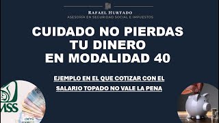 CUIDADO NO TIRES TU DINERO A LA BASURA CON MODALIDAD 40 [upl. by Milano207]