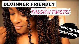 EASY PASSION TWIST TUTORIAL  INVISIBLE METHOD [upl. by Nadabb578]