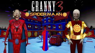 Granny 3  Shaktiman Grandpa Vs Spider Granny Full gameplay Crazy mode [upl. by Eentroc]