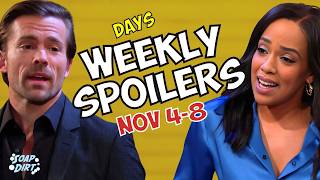 Days of our Lives Weekly Spoilers Nov 48 Philip’s Plotting amp Jada Confronts daysofourlives [upl. by Scharf]