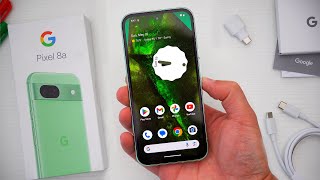 Google Pixel 8a Unboxing Hands On amp First Impressions Aloe Green [upl. by Ahtanoj523]