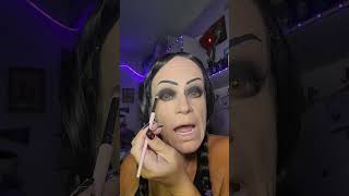 Wednesday Addams Light Night Makeup Tutorial selftaught halloween2024 halloween wednesdayaddams [upl. by Aicia]