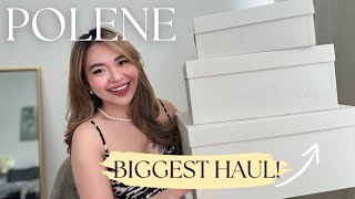 POLENE HAUL UNBOXING FROM POLENE PARIS STORE  Polene Cyme Bag Review Pros amp Cons What Fits Inside [upl. by Alleen]