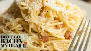 Spaghetti Carbonara creamy but without cream [upl. by Mcclimans]