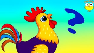 Le coq se promène dans le jardin Cocorico  Comptines pour enfants [upl. by Auqinat]